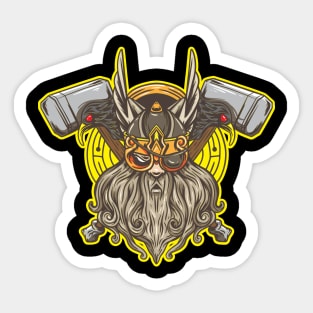 Gift for Nordic Mythology Viking Vallahalla Lovers Odin Sticker